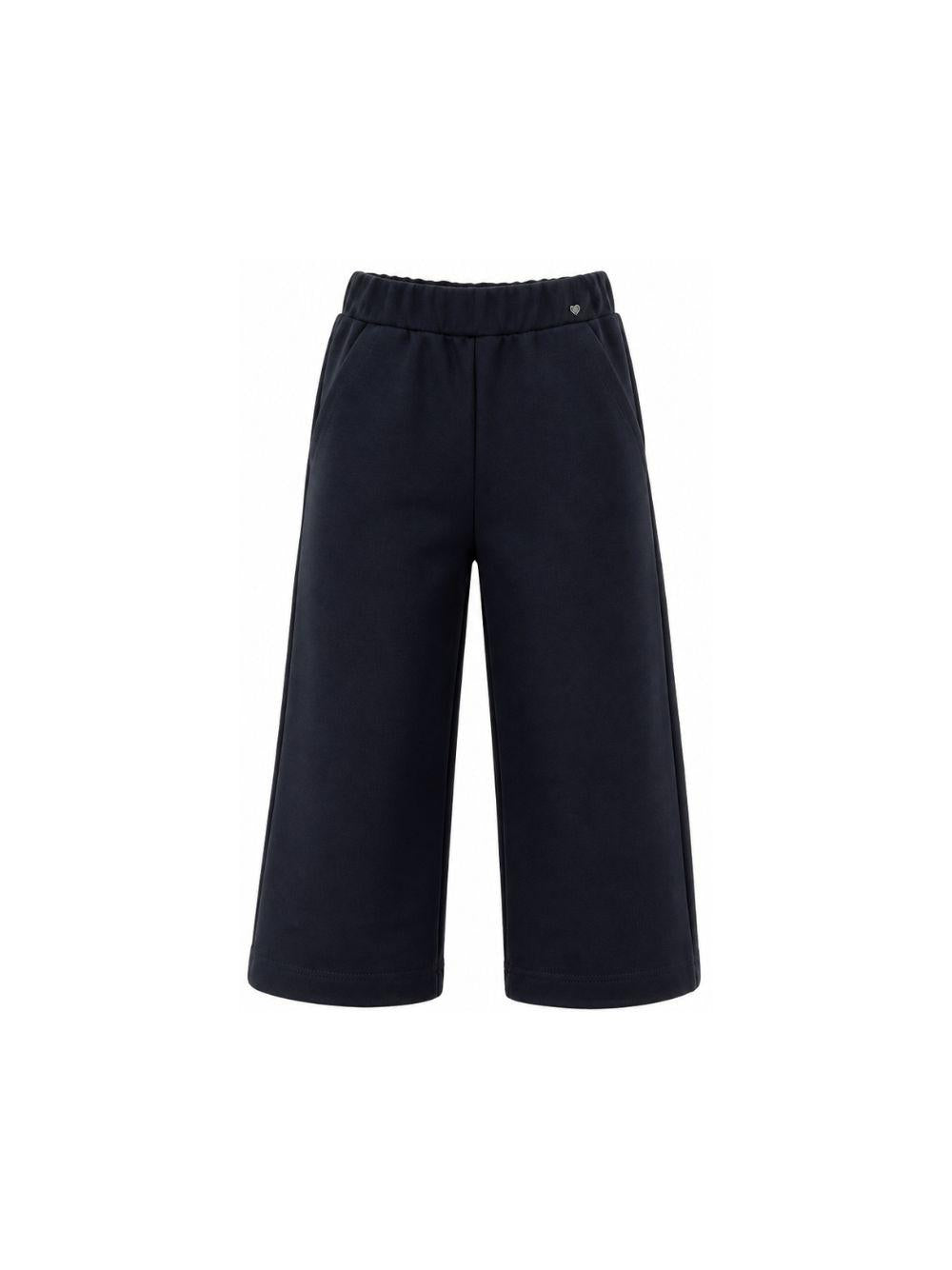 Pantaloni per bambina Monnalisa Kids blu con gamba ampia 18HANT 8225 056S MONNALISA KIDS