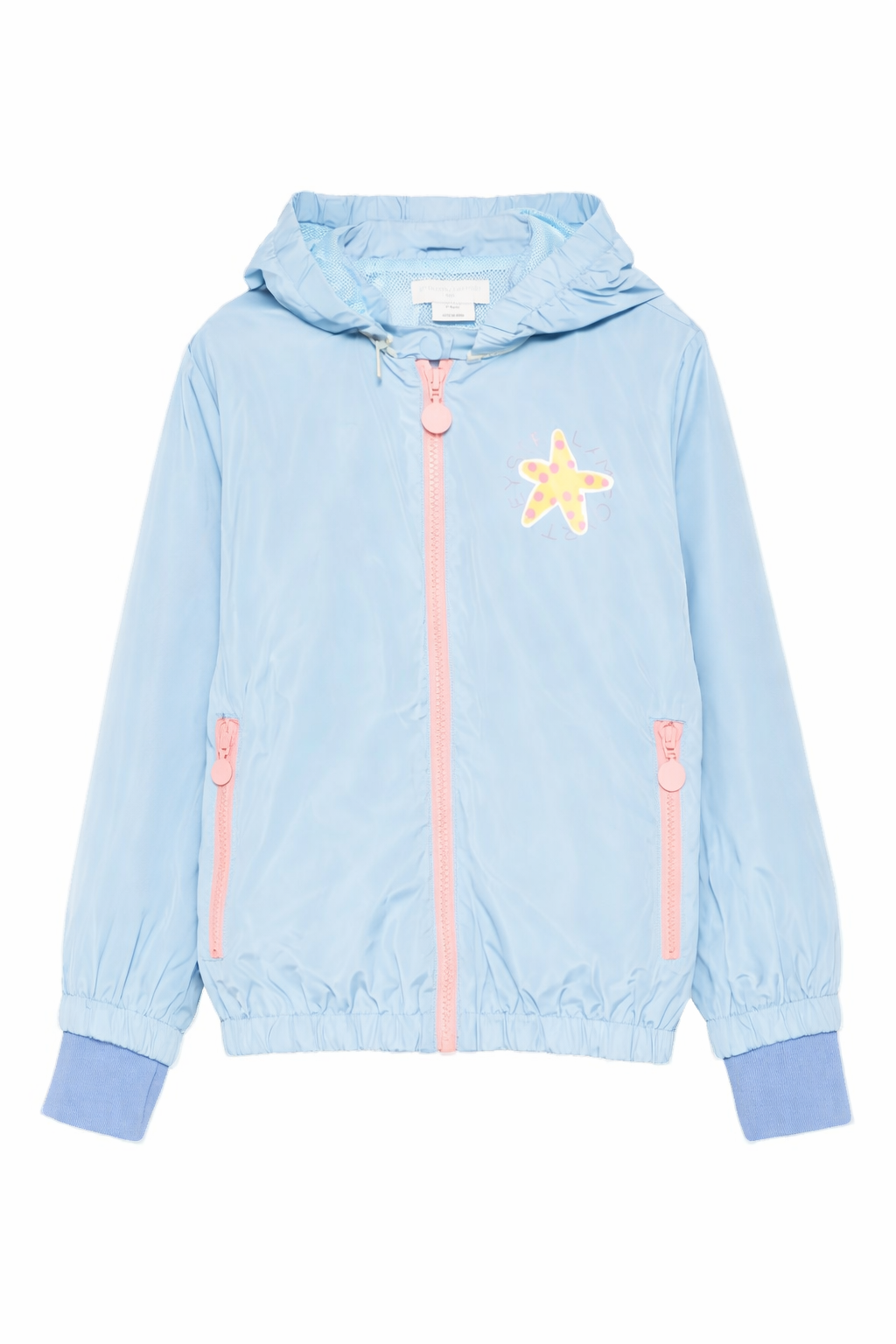 Giacca per bambina Stella McCartney Kids azzurro con cappuccio TY2B27 Z0537 606 STELLA McCARTNEY KIDS