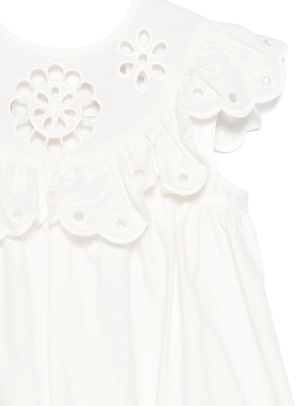 Abito per bambina Zimmermann Kids bianco con dettaglio floreale 5864DR S261 ZIMMERMANN KIDS