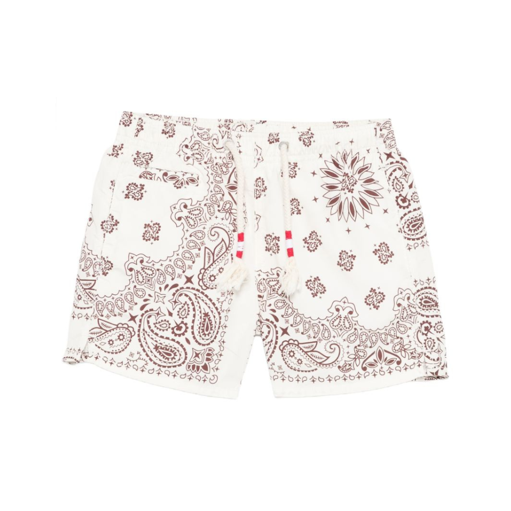 Costume da bagno per bambino MC2 Saint Barth Kids beige con stampa grafica all-over CAP0003 03544L MC2 ST. BARTH KIDS