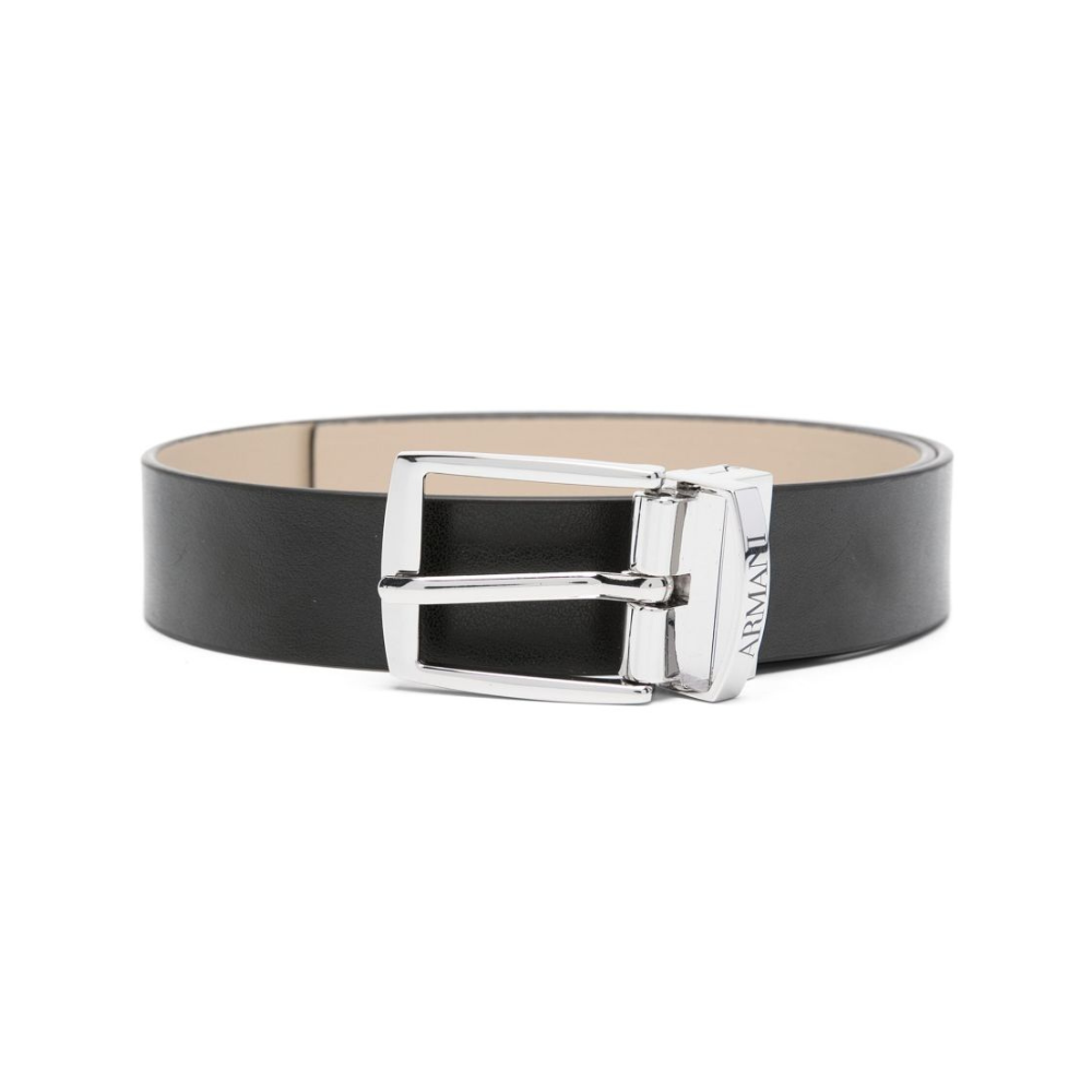 Cintura per bambino Emporio Armani Kids nera con logo inciso 401520 3F560 22720 EMPORIO ARMANI KIDS