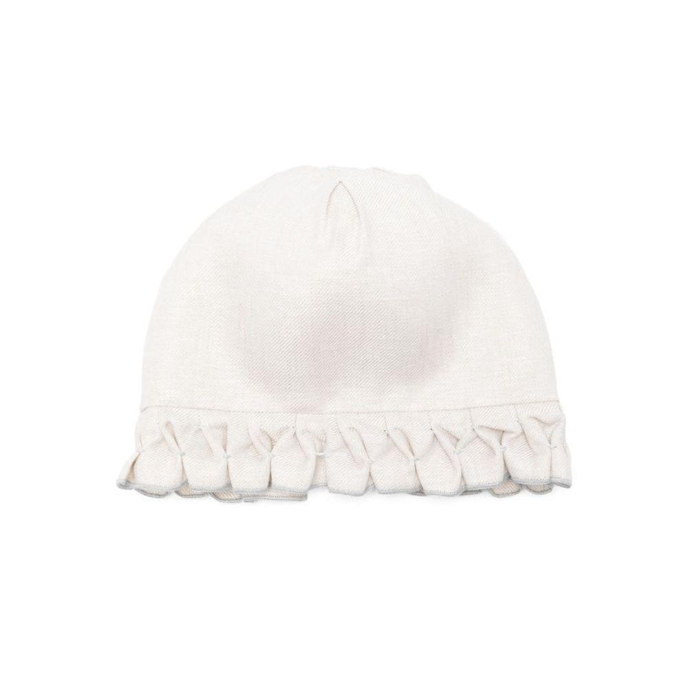 Cappello per neonati La Stupenderia beige con chiusura con lacci 2CBCP50 D12AZZ LA STUPENDERIA KIDS