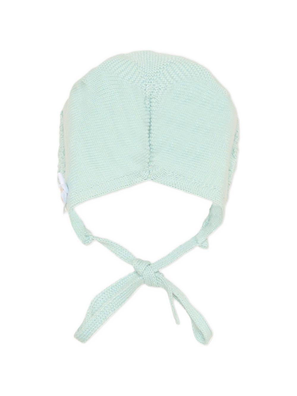 Cappello per neonati Paz Rodriguez Kids verde con bordo ricamato 011-123463 1301 PaZ RODRIGUEZ KIDS