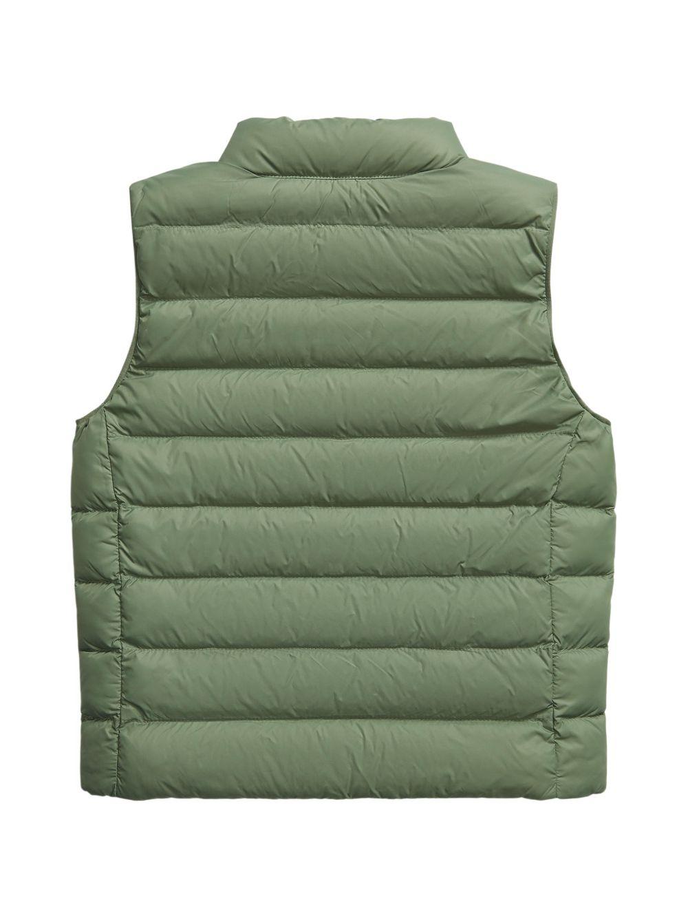 Gilet per bambino Polo Ralph Lauren Kids verde con logo Polo Pony 322B15067 003 Ralph Lauren kids