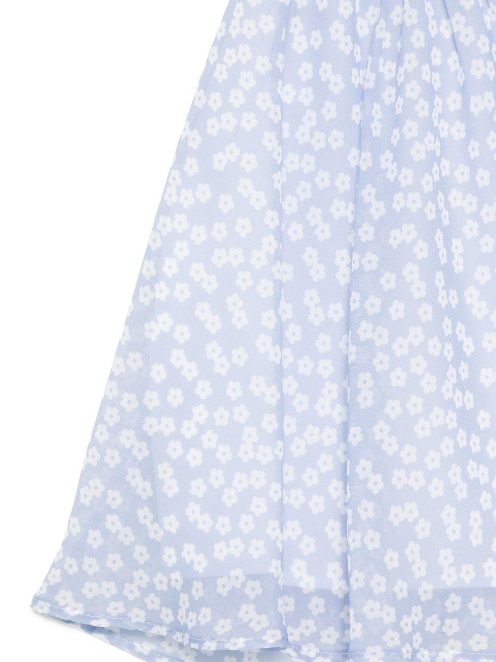 Top per bambina Stella McCartney Kids blu con stampa floreale all-over TY5B21 K0268 602BC STELLA McCARTNEY KIDS
