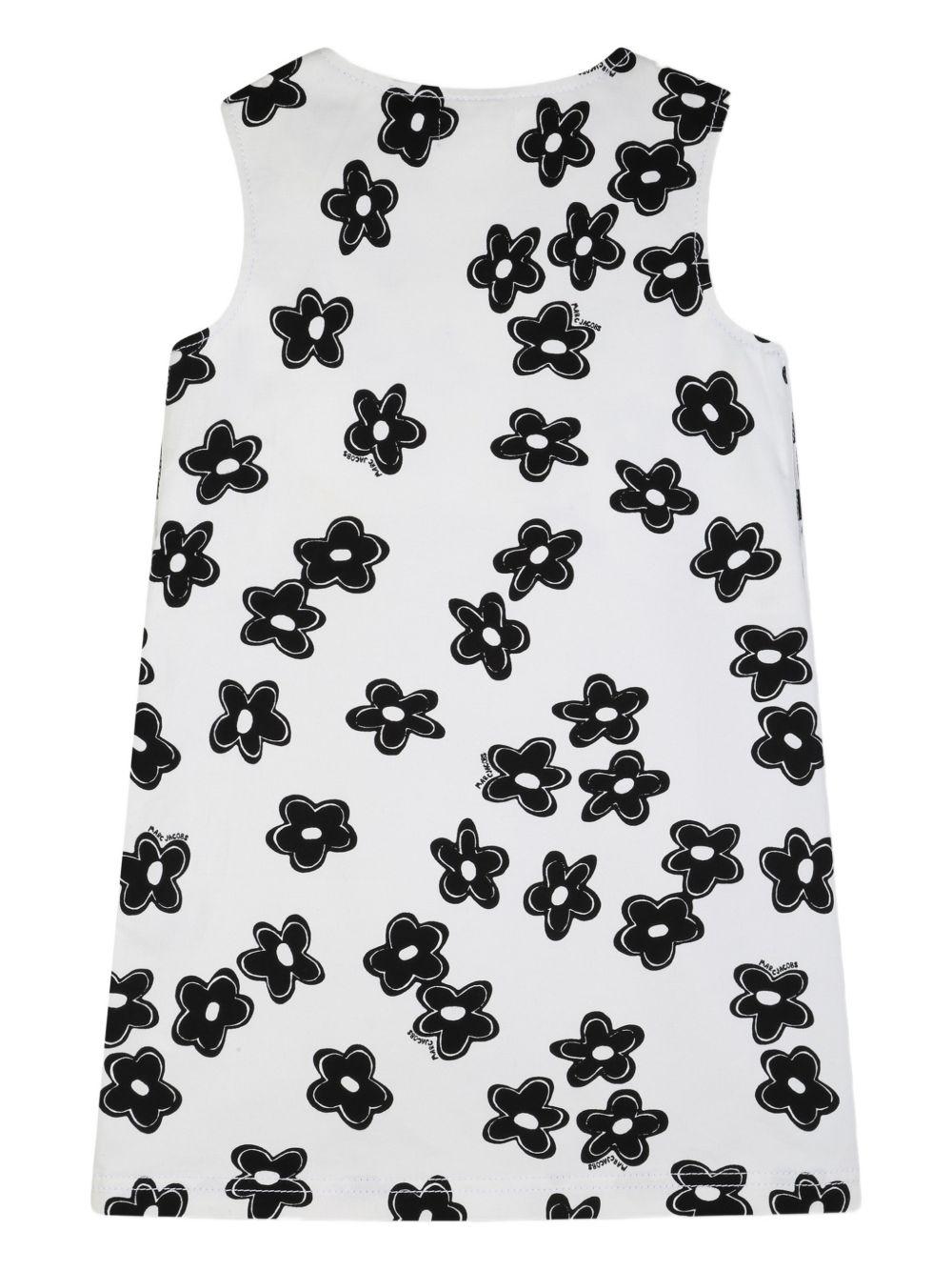 Abito per bambina The Marc Jacobs Kids bianco con stampa floreale W60721 126 THE MARC JACOBS KIDS