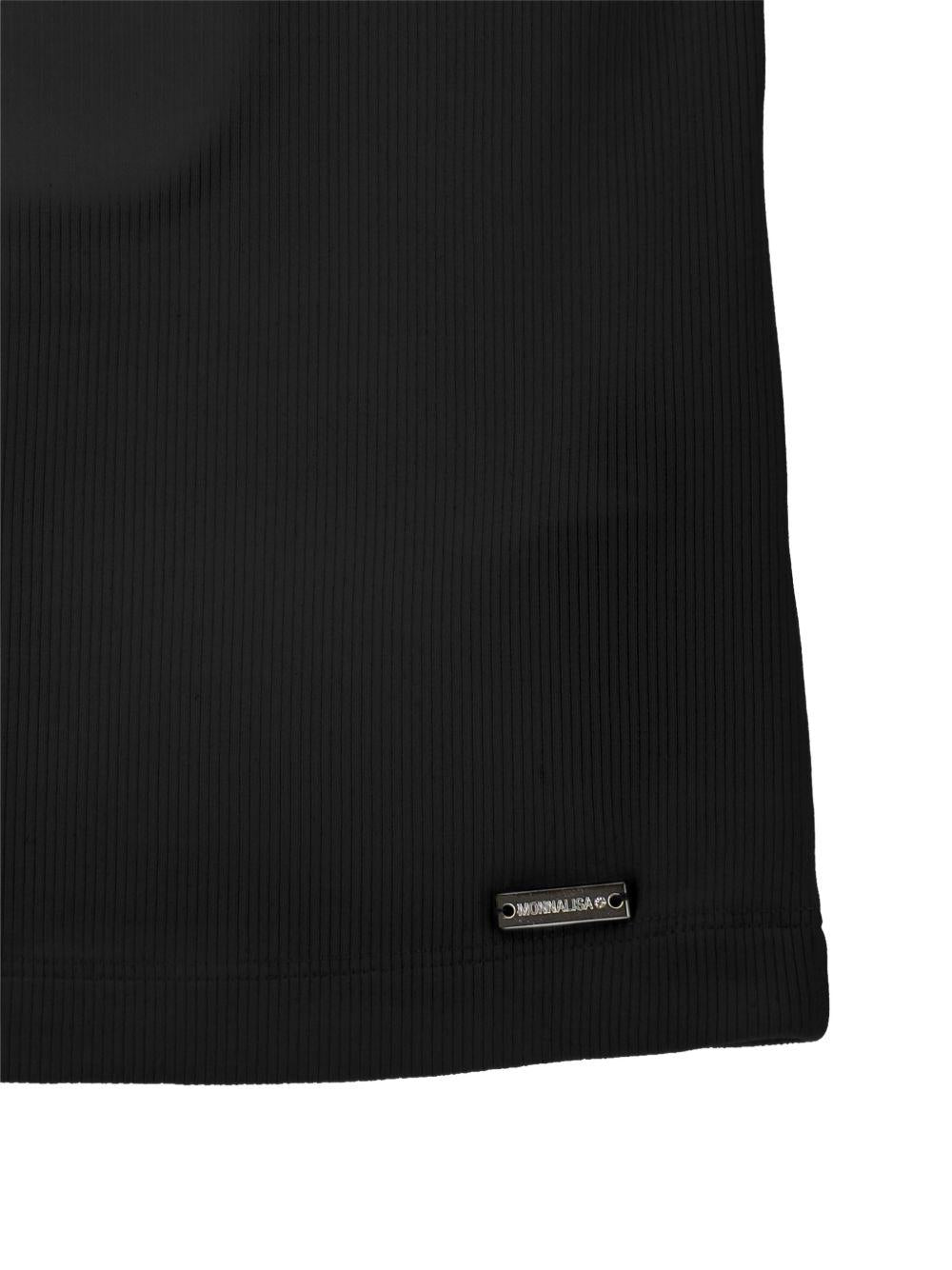 Top per bambina Monnalisa nero con dettaglio cut-out 49G600 7041 0050 MONNALISA KIDS