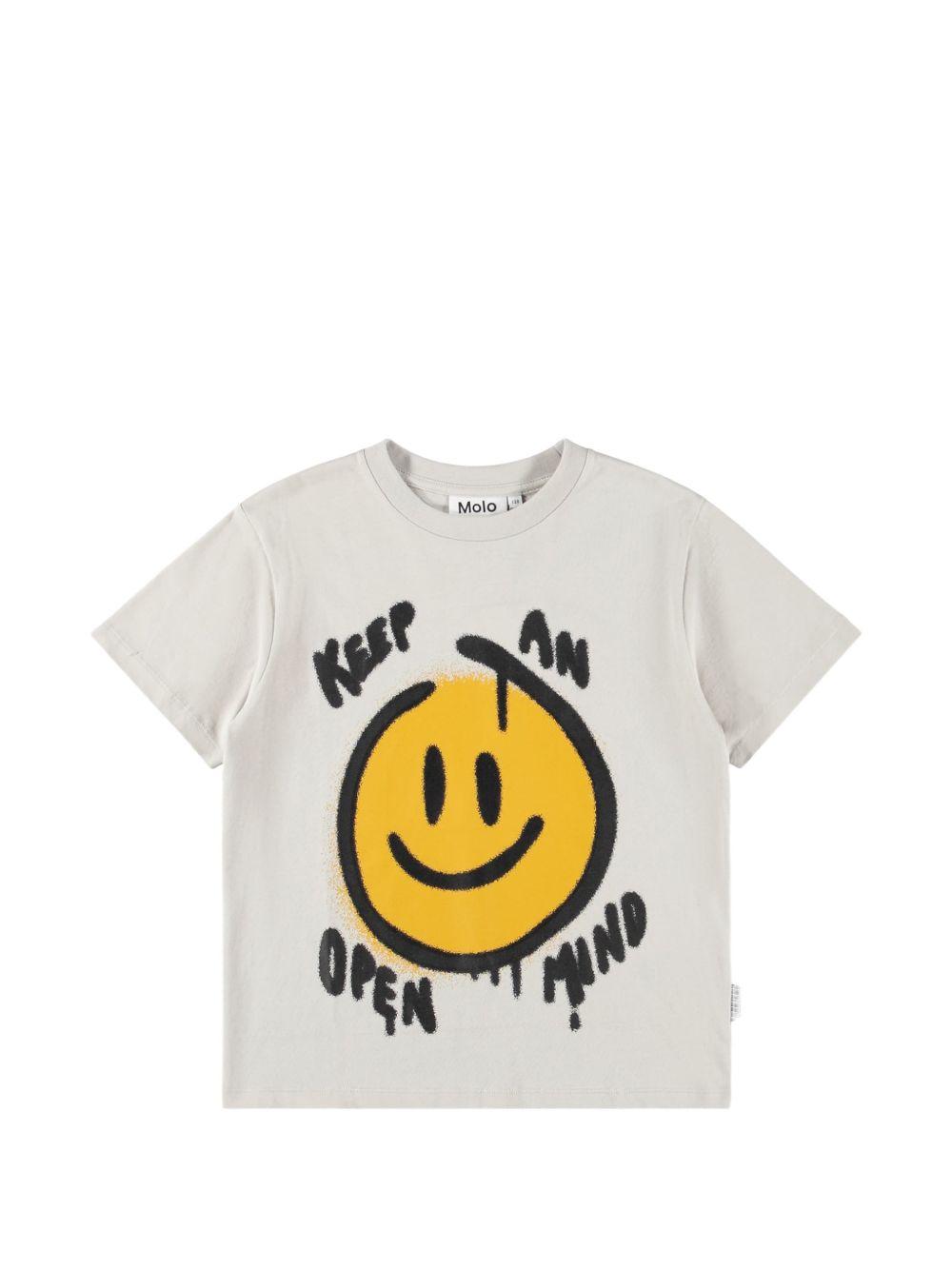 T-shirt per bambino Molo Kids grigia con stampa grafica 1W26A208 8553 MOLO KIDS