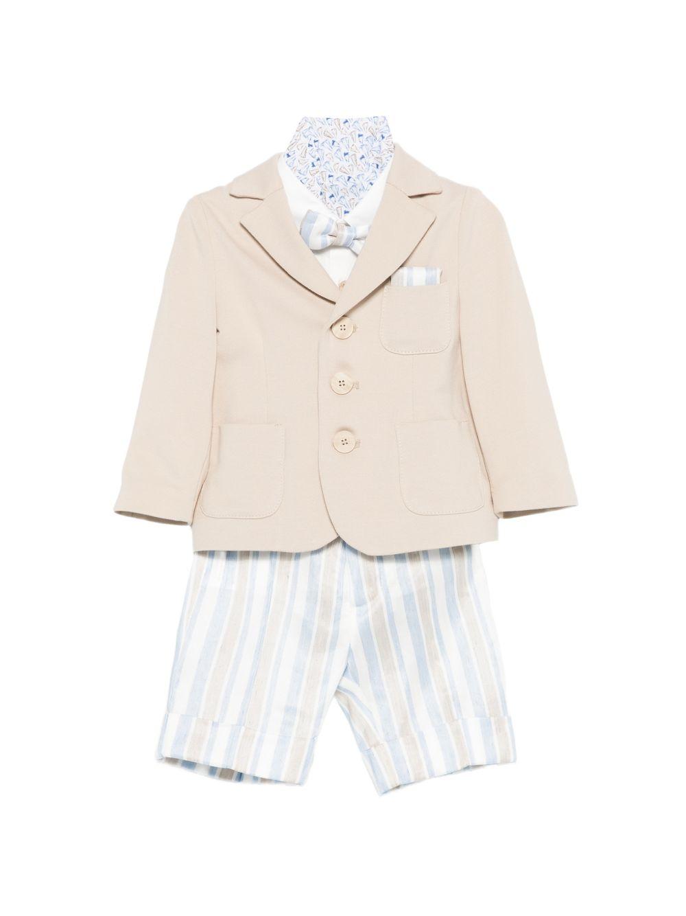 Completo per neonato Colorichiari multicolore con fazzoletto da taschino MN508436 4834 26 COLORICHIARI KIDS