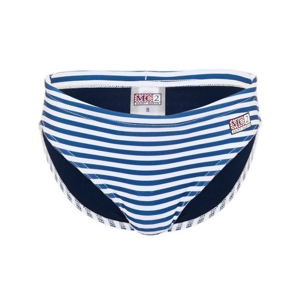 Costume per bambino MC2 Saint Barth Kids multicolore con design a righe BIL0001 04134L MC2 ST. BARTH KIDS