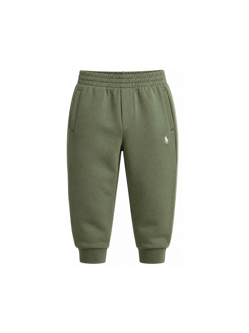 Pantaloni sportivi per bambino Polo Ralph Lauren Kids verde con logo ricamato 322A95764 002 Ralph Lauren kids