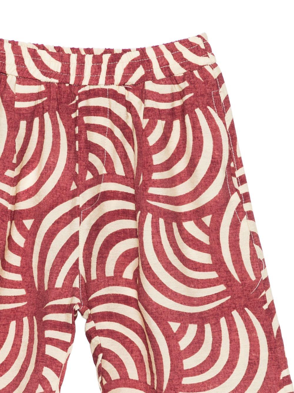 Shorts per bambino Paolo Pecora Kids rosso a fantasia PP4294 CHERRY PAOLO PECORA KIDS