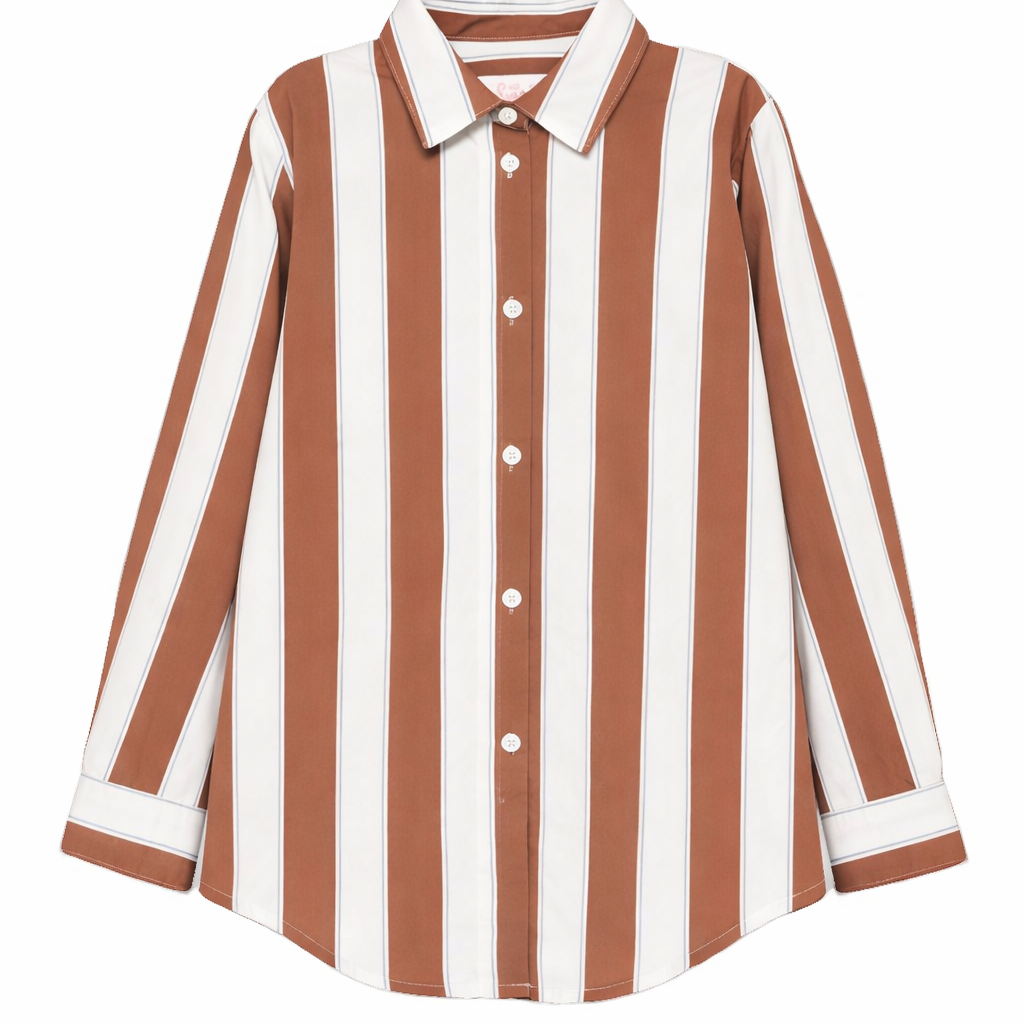 Camicia per bambina MC2 Saint Barth Kids multicolore con design a righe BRIG003 01418L MC2 ST. BARTH KIDS
