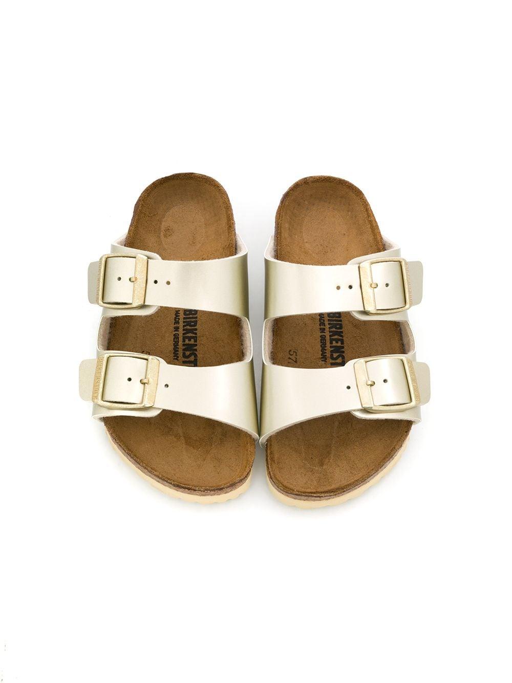 Ciabatta Arizona per bambina Birkenstock Kids color oro con fibbia 1014841 GOLD BIRKENSTOCK KIDS