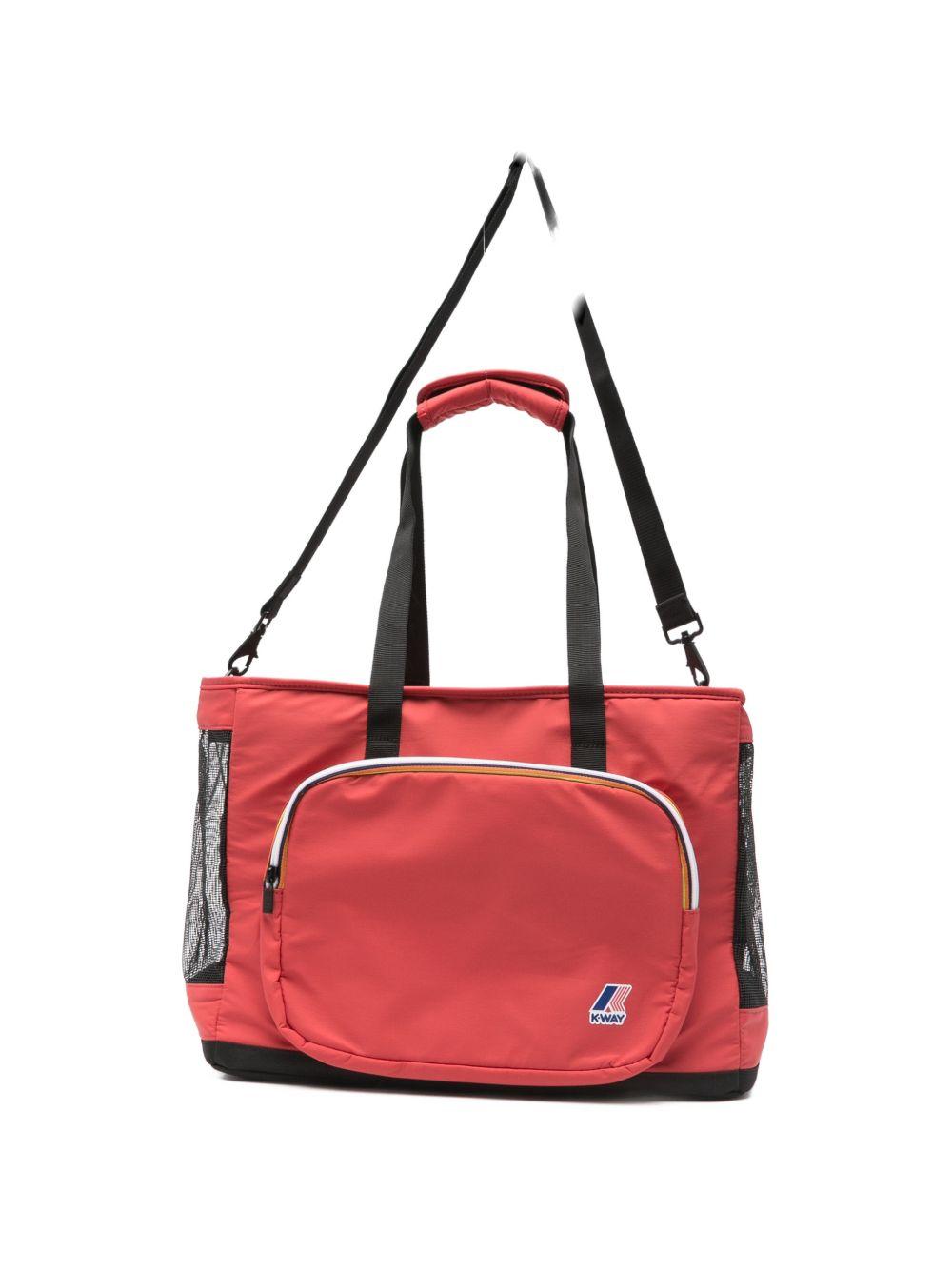 Trasportino per animali domestici Le Vrai 4.0 Marley K-Way rossa con dettaglio rete K8151XW 703 K-WAY KIDS