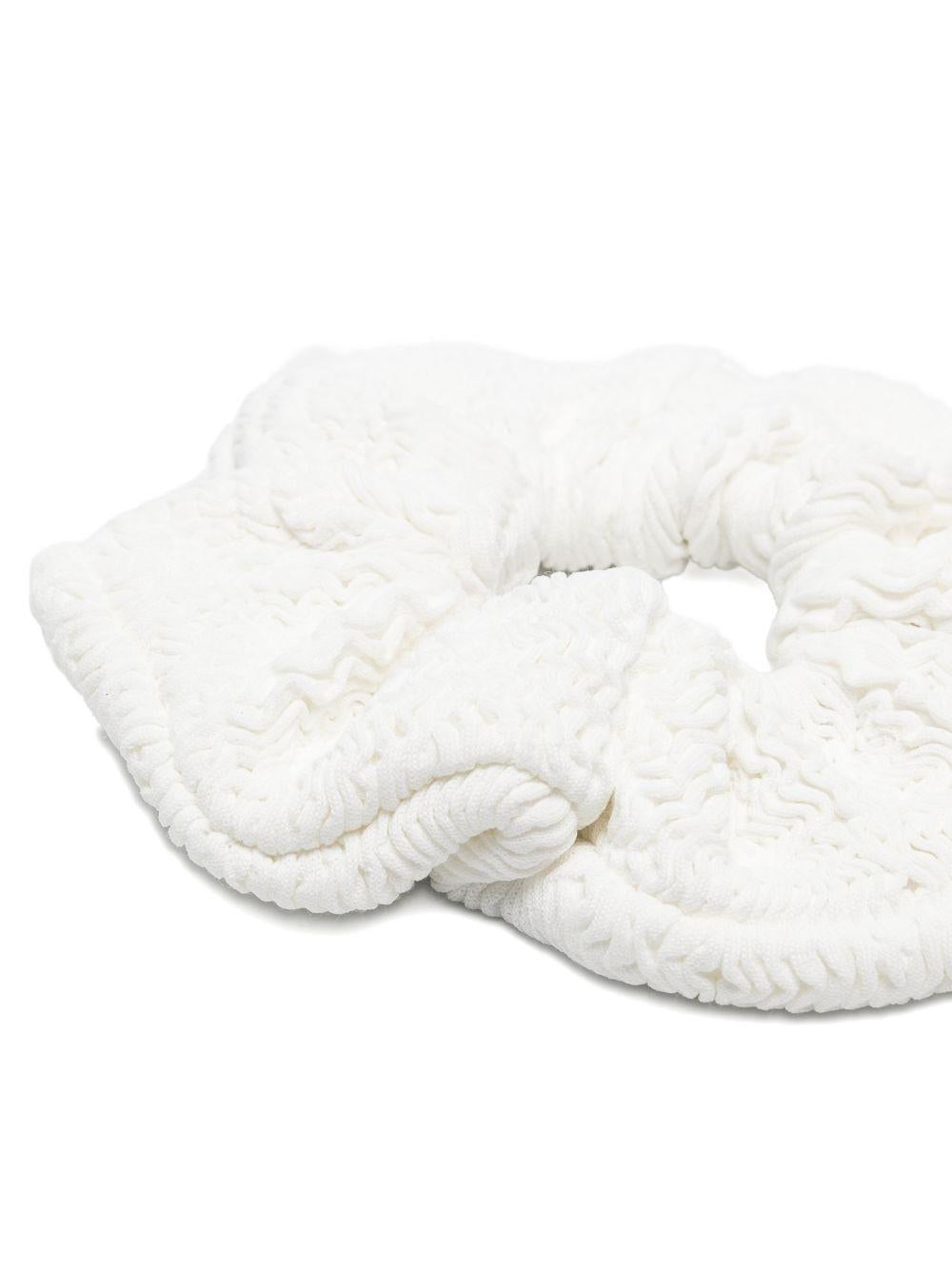 Elastico per capelli per bambina Paramidonna Kids bianco con design arricciato CR26HSCWM WHITE MAT PARAMIDONNA KIDS