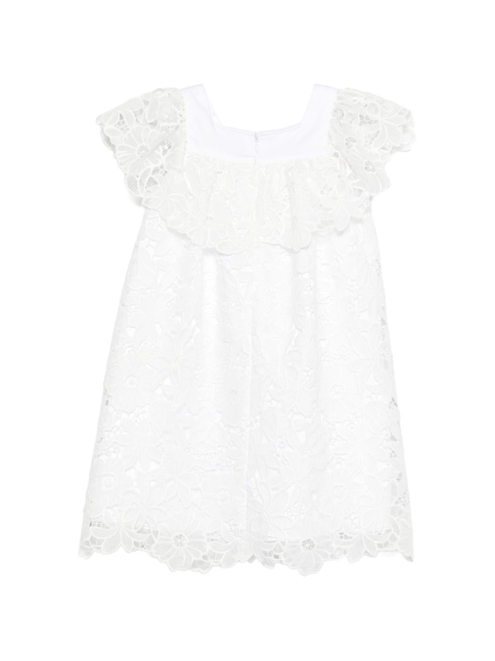 Abito per bambina Tartine & Chocolat bianco in pizzo a fiori CC30182 01 TArtine & Chocolat KIDS