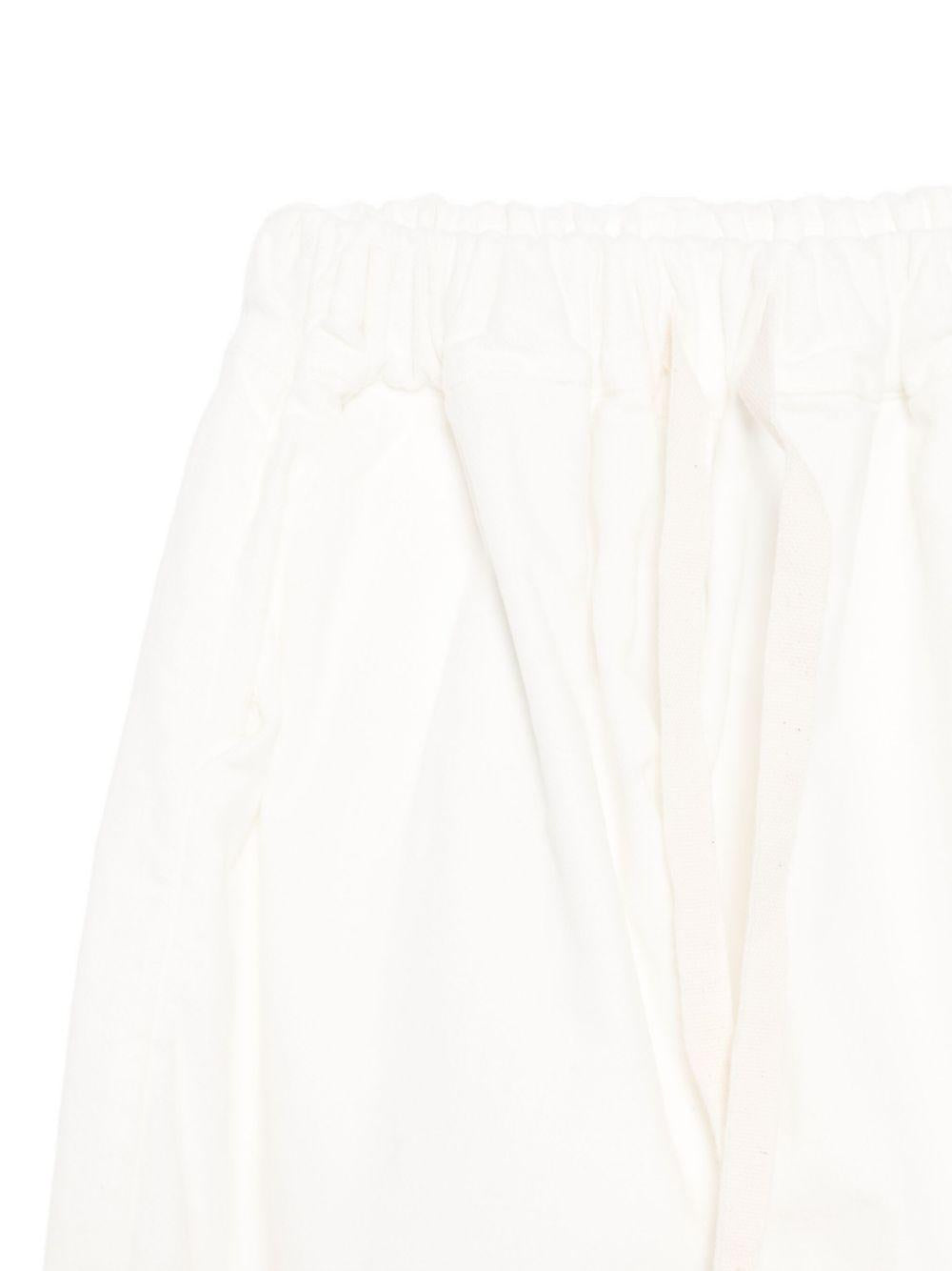 Pantaloni per neonato Album di Famiglia Kids bianchi con polsini elasticizzati 25W23389 M ALBUM DI FAMIGLIA