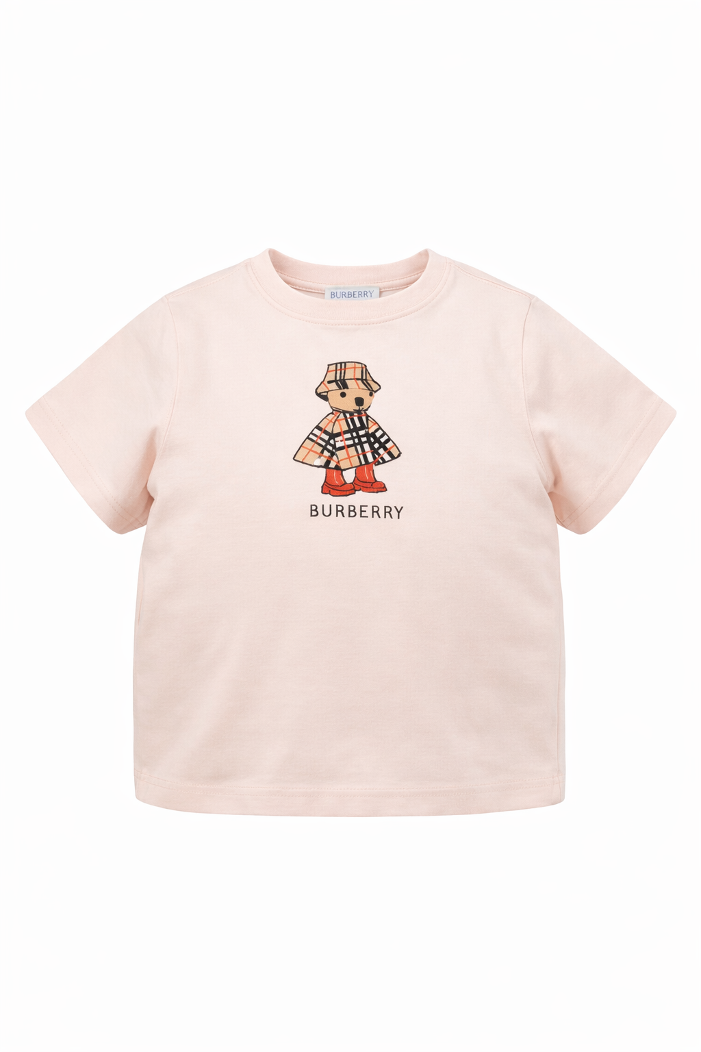 T-shirt per bambina Burberry Kids rosa con stampa orsetto sul davanti 8117421 A1439 BURBERRY KIDS