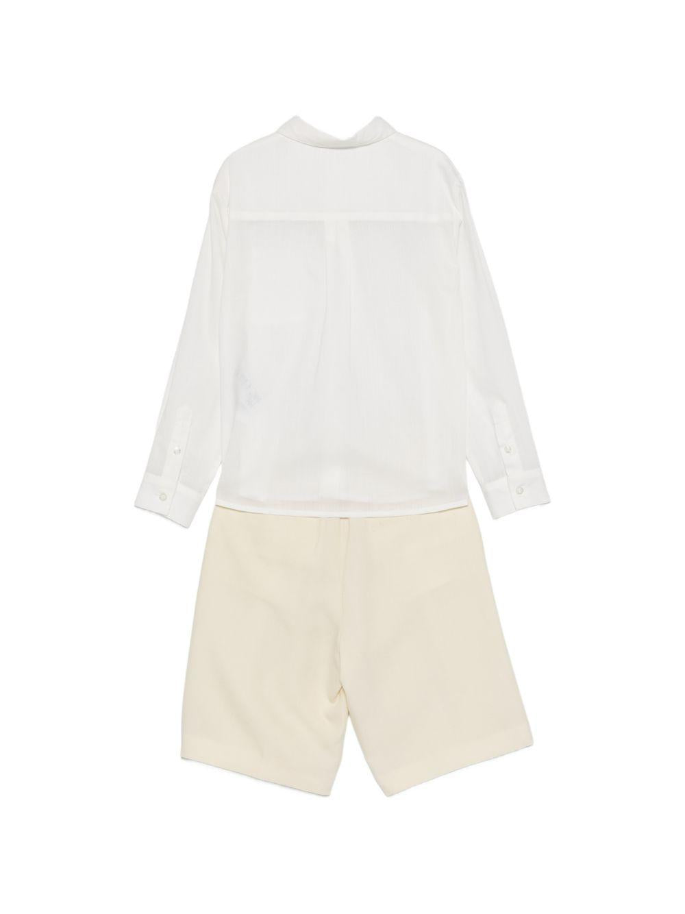 Set camicia e shorts per bambino Emporio Armani Kids multicolore con colletto classico EB000901 AF20967 M0015 EMPORIO ARMANI KIDS
