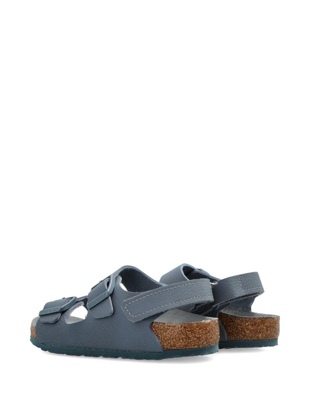 Sandali Milano per bambini Birkenstock Kids blu con doppia fibbia 1031647 GRAY BIRKENSTOCK KIDS