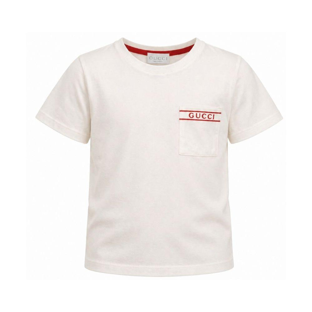 T-shirt per bambino Gucci Kids bianca con stampa logo 849686XJHNU 9035 GUCCI KIDS
