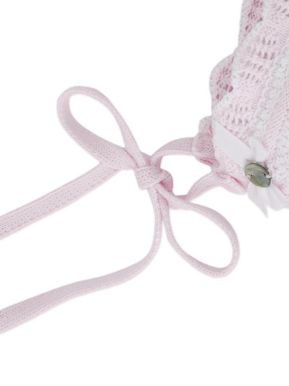 Cappello per neonata Paz Rodriguez rosa con bordo a smerlo 011-123384 3701 PaZ RODRIGUEZ KIDS