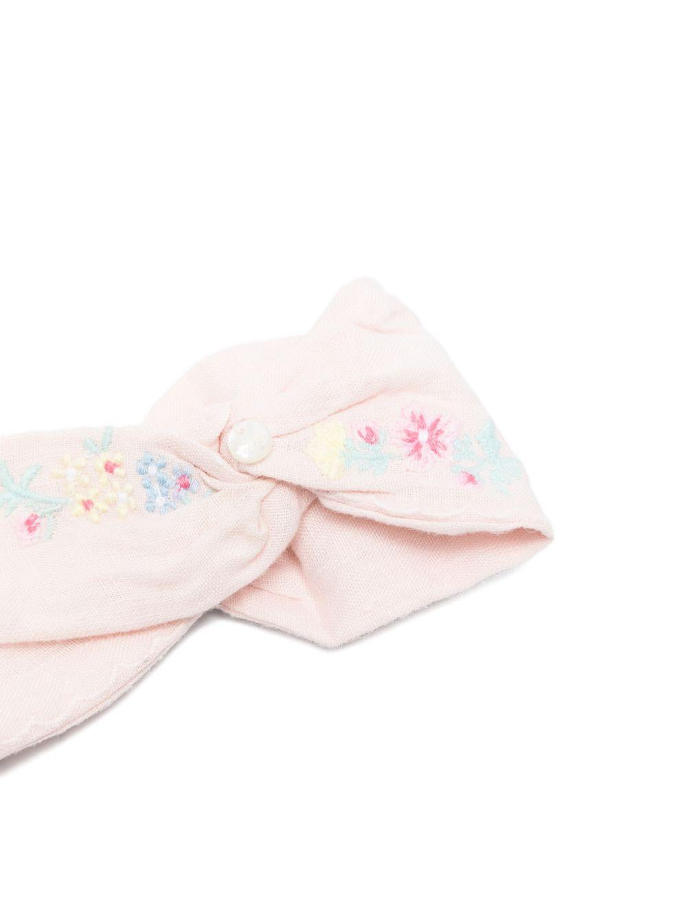 Fascia per neonata Tartine & Chocolat rosa chiaro con ricamo a fiori CC90041 31 TArtine & Chocolat KIDS