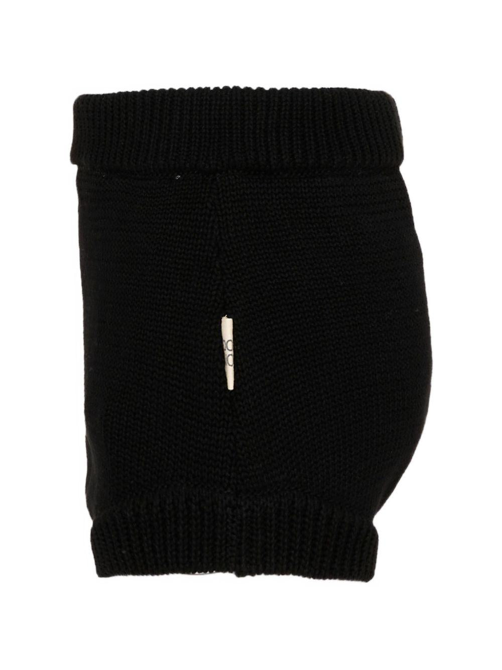 Shorts per bambina Douuod Kids nero con applicazione logo DY6B19 X0071 930 DOUUOD KIDS