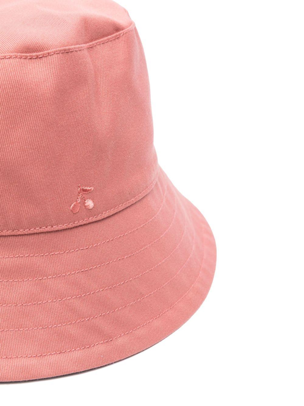 Cappello da pescatore con logo ricamato per bambina Bonpoint rosa con antivento S05GACW00004 024A BONPOINT KIDS