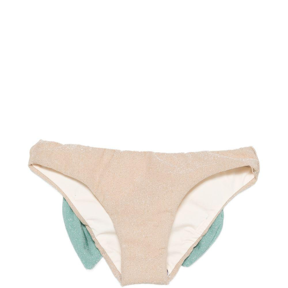 Costume per neonata MC2 Saint Barth Kids beige con cuciture tono su tono MAD0001 00075L MC2 ST. BARTH KIDS