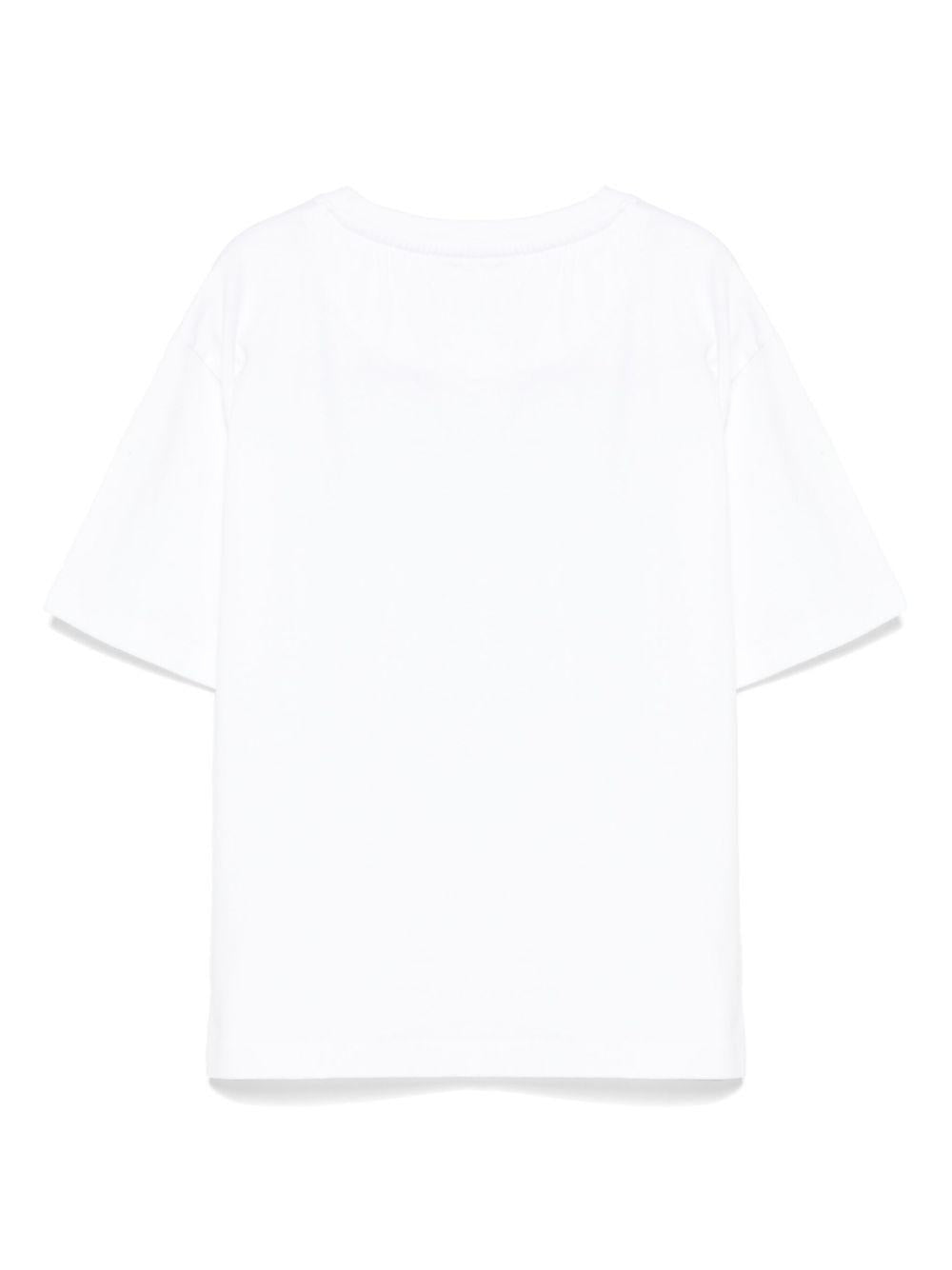 T-shirt per bambina John Richmond Junior bianco con stampa grafica RGA25037TS WHITE JOHN RICHMOND JUNIOR