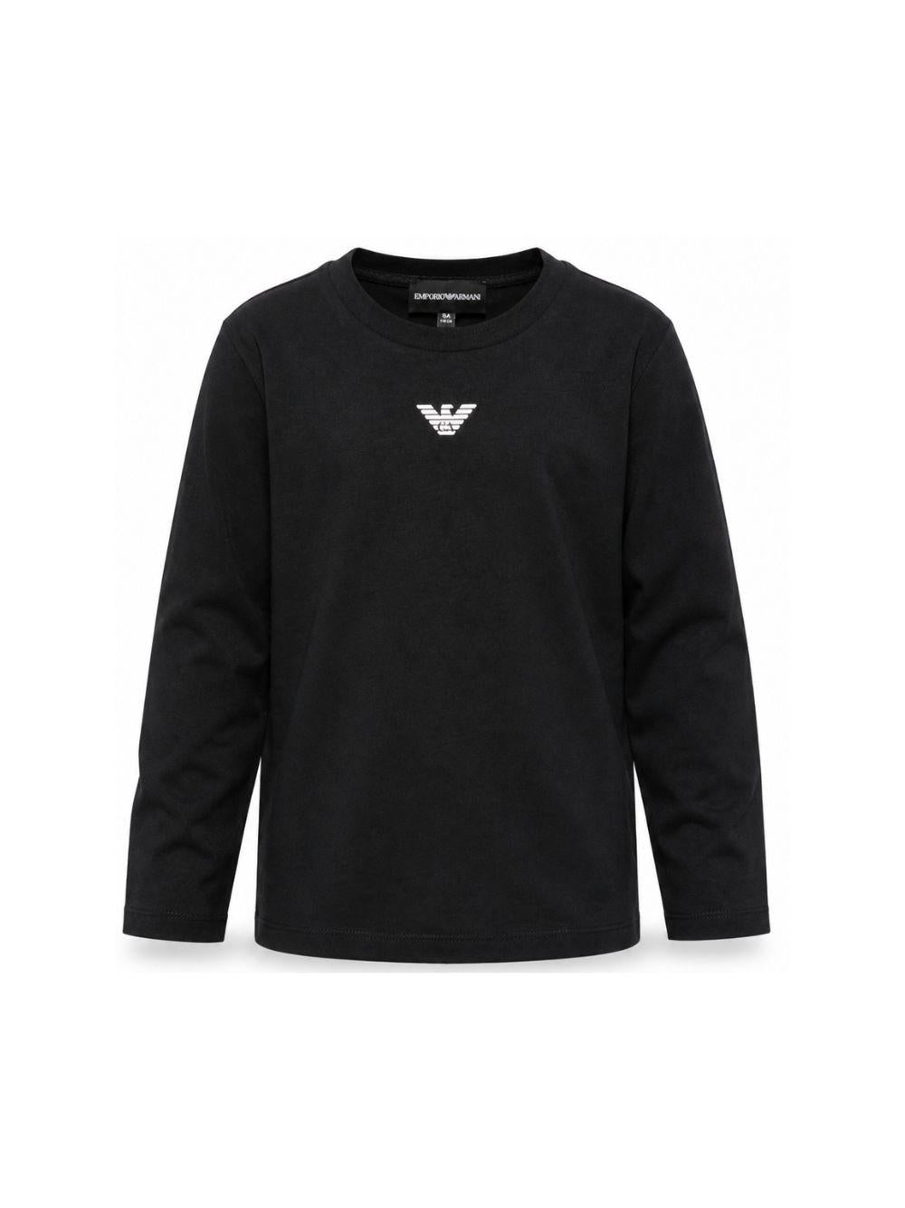 T-shirt a maniche lunghe Emporio Armani Kids bl navy con stampa logo EB000420 AF15013 MB250 EMPORIO ARMANI KIDS