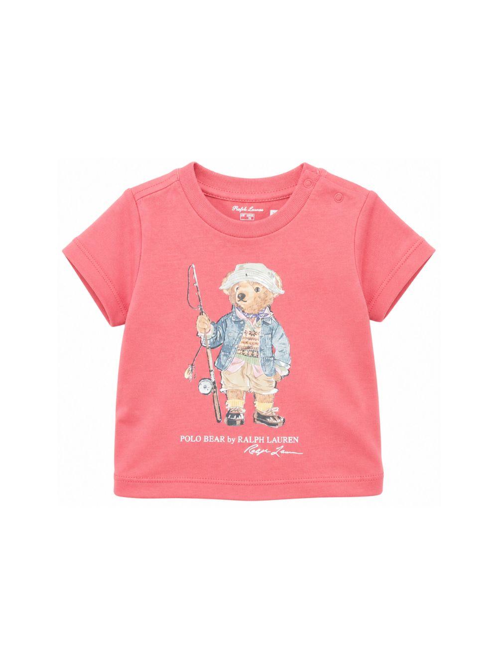 T-shirt per neonati Polo Ralph Lauren Kids rosa con motivo Polo Bear 320B18890 001 Ralph Lauren kids