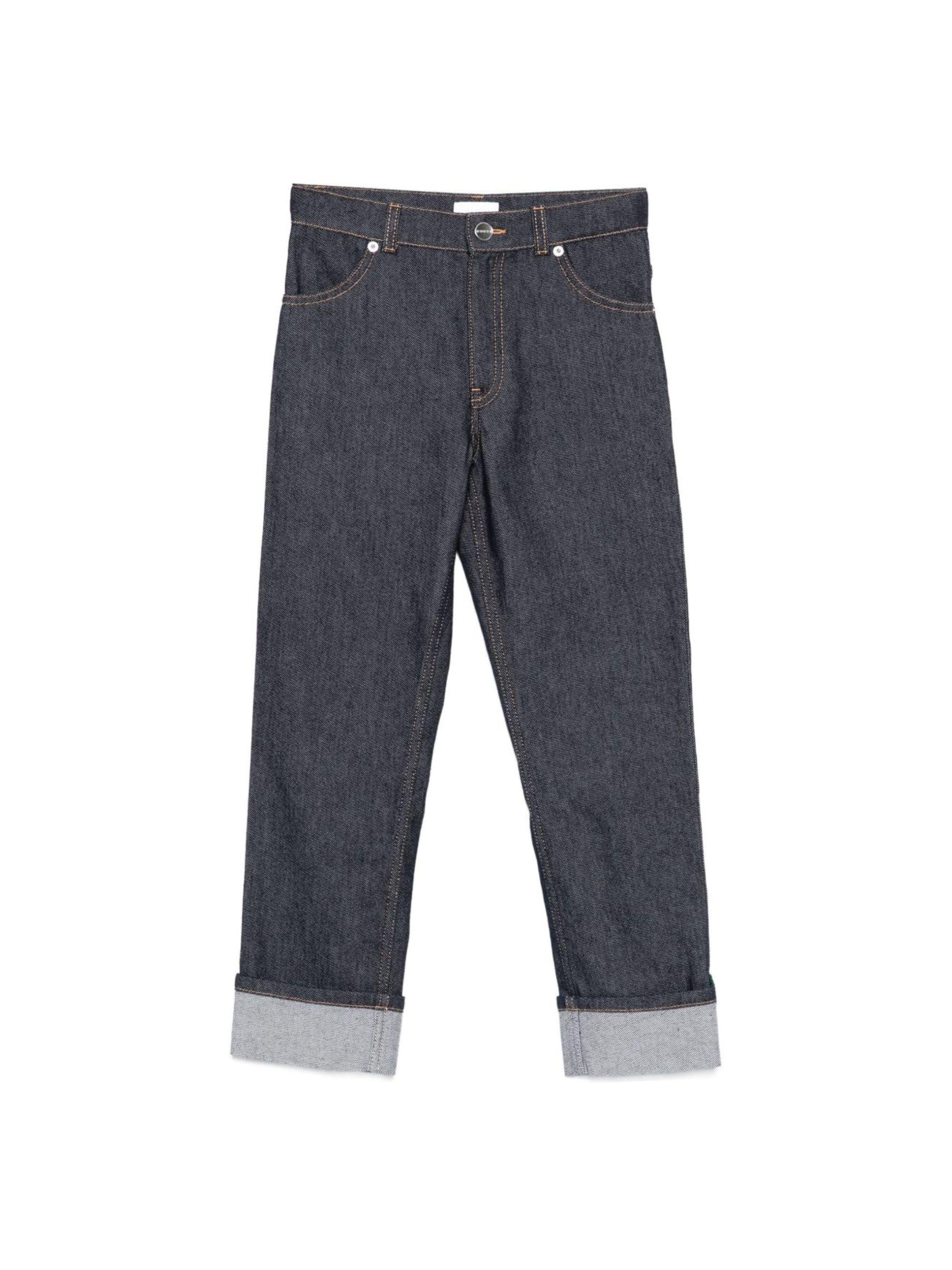 Jeans per bambino Gucci Kids blu con risvolto 826644XDDCE 4759 GUCCI KIDS