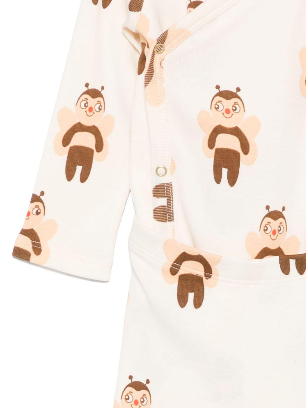 Set t-shirt e pantaloni per neonati Mini Rodini bianco con stampa grafica 2564010411 OFF-WHITE MINI RODINI