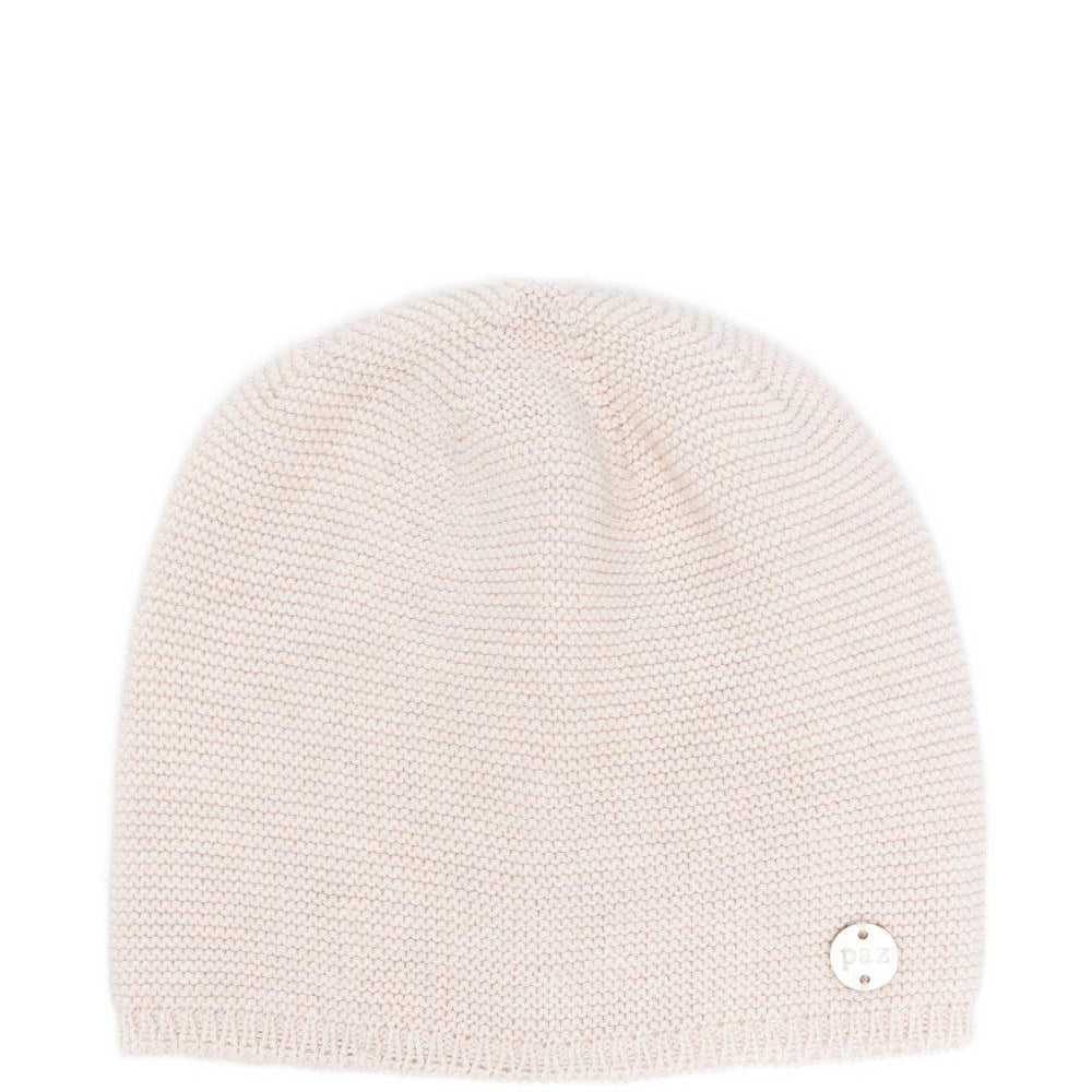 Cappello per neonata Paz Rodriguez beige con logo 040-120513 79 PaZ RODRIGUEZ KIDS