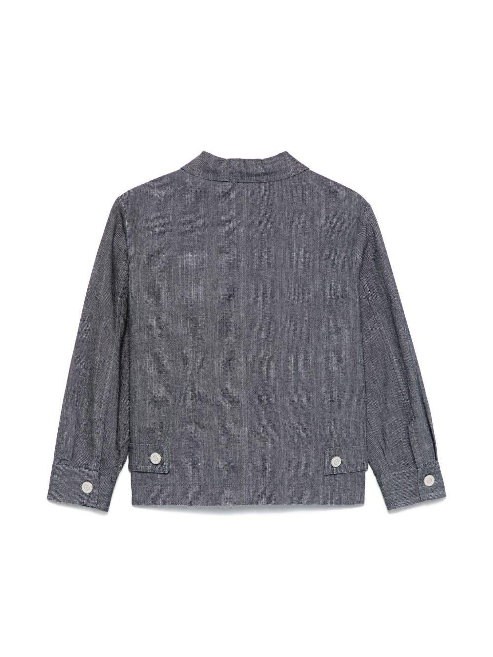 Giubbino per bambino Paolo Pecora Kids denim con chiusura frontale con zip PP4003 BLU PAOLO PECORA KIDS