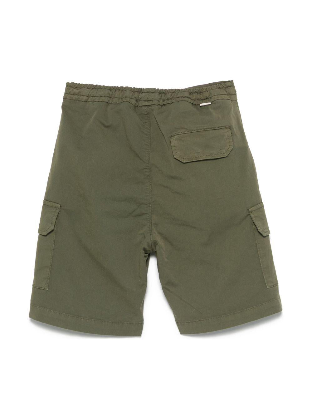 Cargo corti per bambino Paolo Pecora Kids verde con due tasche laterali oblique PP3995 OLIVA PAOLO PECORA KIDS