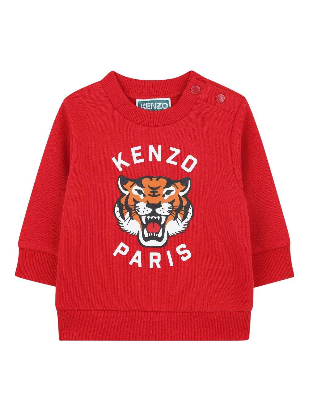 Set tuta sportiva per neonato Kenzo Kids rosso con logo K61502 968 KENZO KIDS