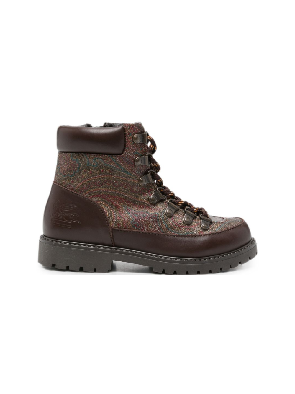 Stivali per bambino Etro Kids marroni con stampa paisley all-over GZ0P86 B0082 999 ETRO KIDS