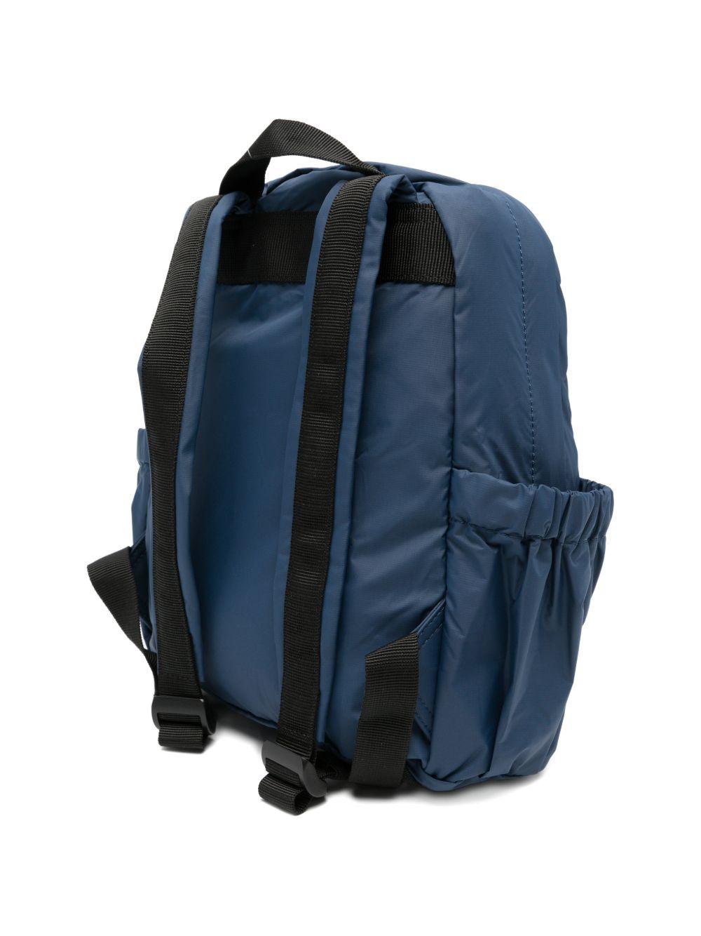 Zaino per bambini Le Vrai K-Way Kids blu navy con zip e patta con logo K81421W B67 K-WAY KIDS