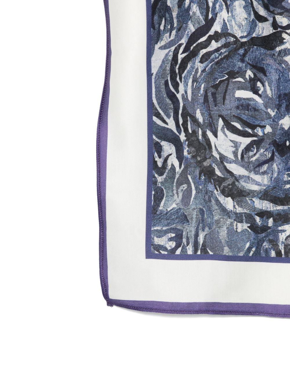 Foulard per bambino Just Cavalli Kids blu con stampa tigre JBP26171FO TIGER PAT. ROBERTO CAVALLI KIDS