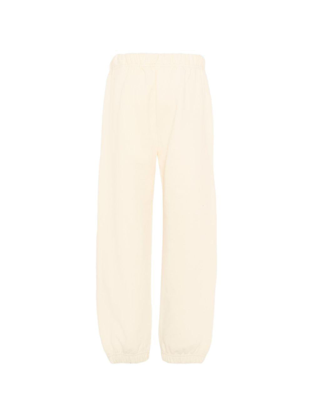 Pantaloni sportivi per bambino Palm Angels Kids beige con logo laterale PBCH008S26FLE001 002 PALM ANGELS KIDS