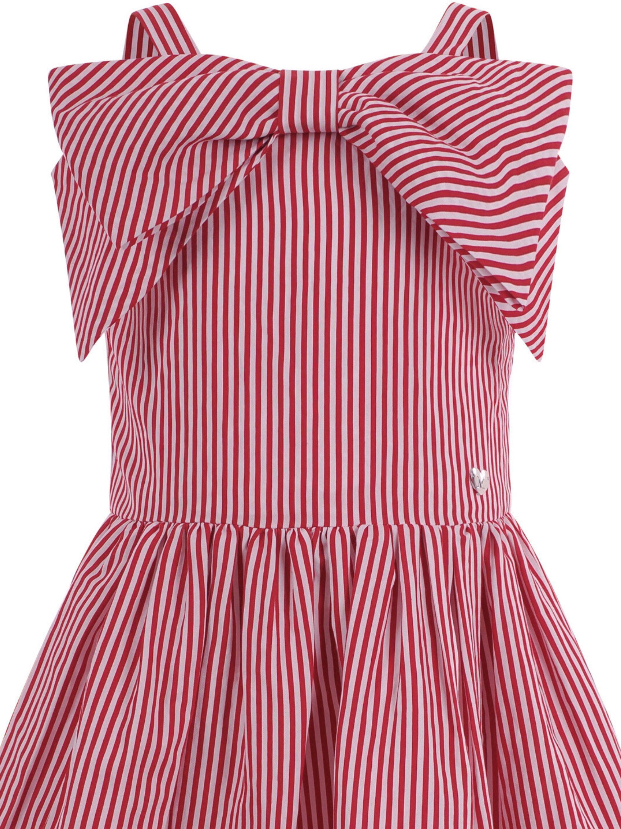 Abito per bambina Monnalisa rosso con fiocco 11G914 7315 9944 MONNALISA KIDS