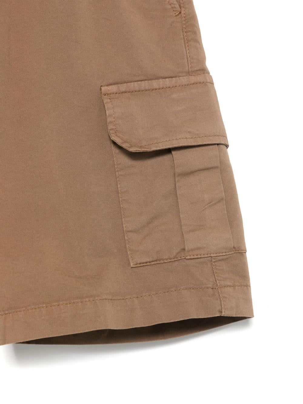 Cargo corti per bambino Paolo Pecora Kids marrone con due tasche laterali oblique PP3995 BEIGE PAOLO PECORA KIDS