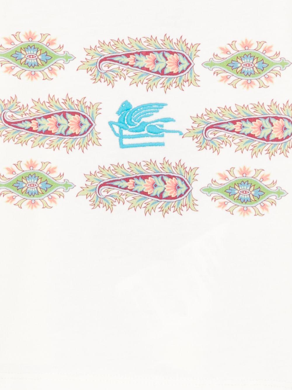 T-shirt per neonato ETRO KIDS bianca con stampa grafica GY8551 Z3672 102 ETRO KIDS