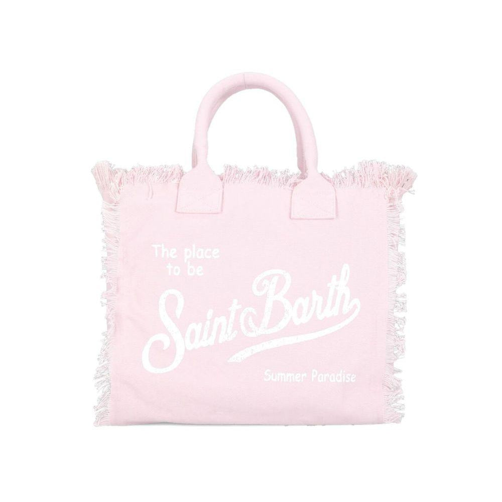 Borsa Vanity MC2 Saint Barth rosa con dettagli frange VANI001 09197L MC2 ST. BARTH KIDS