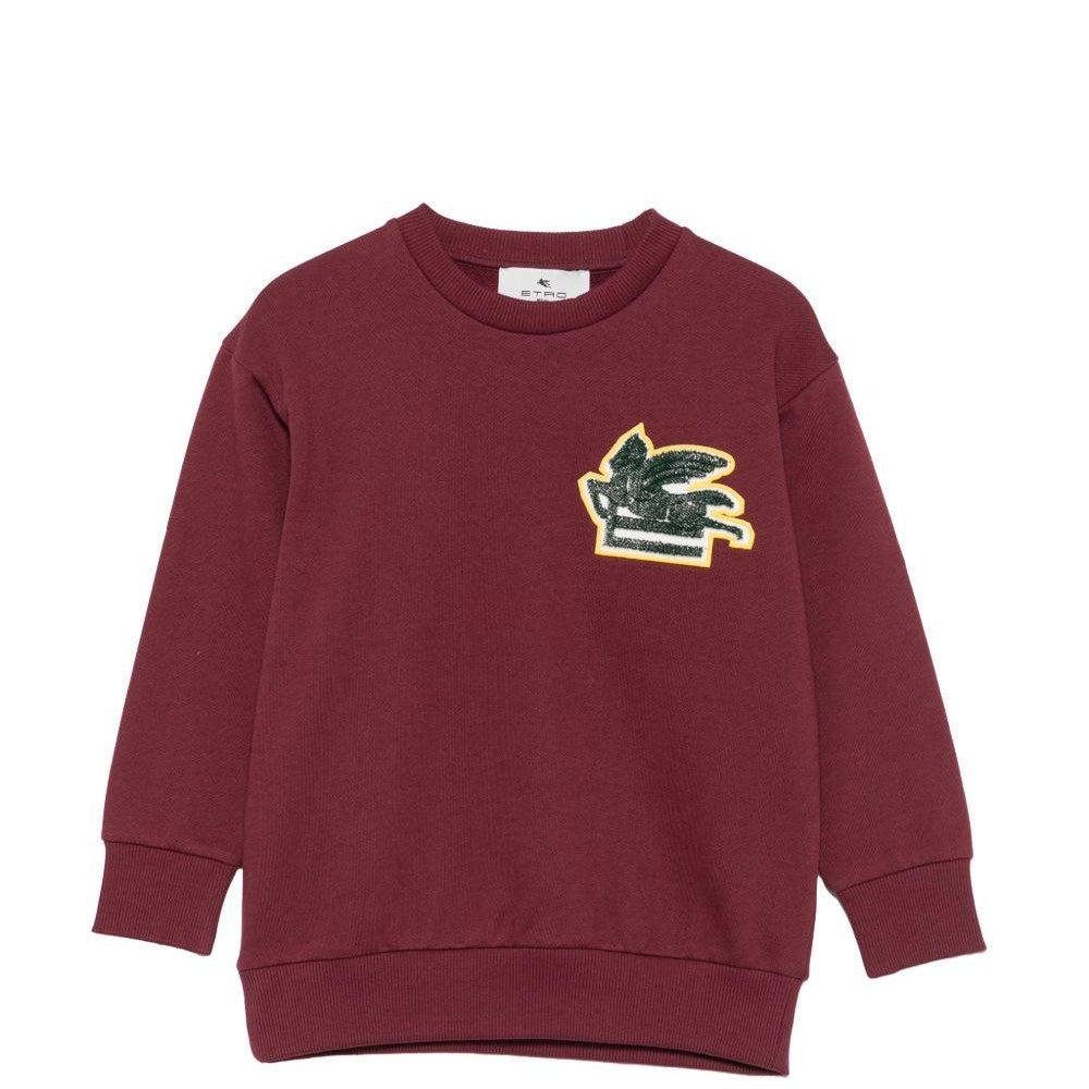 Felpa per bambino Etro Kids bordeaux con motivo Pegaso GZ4P50 Z3183 530 ETRO KIDS