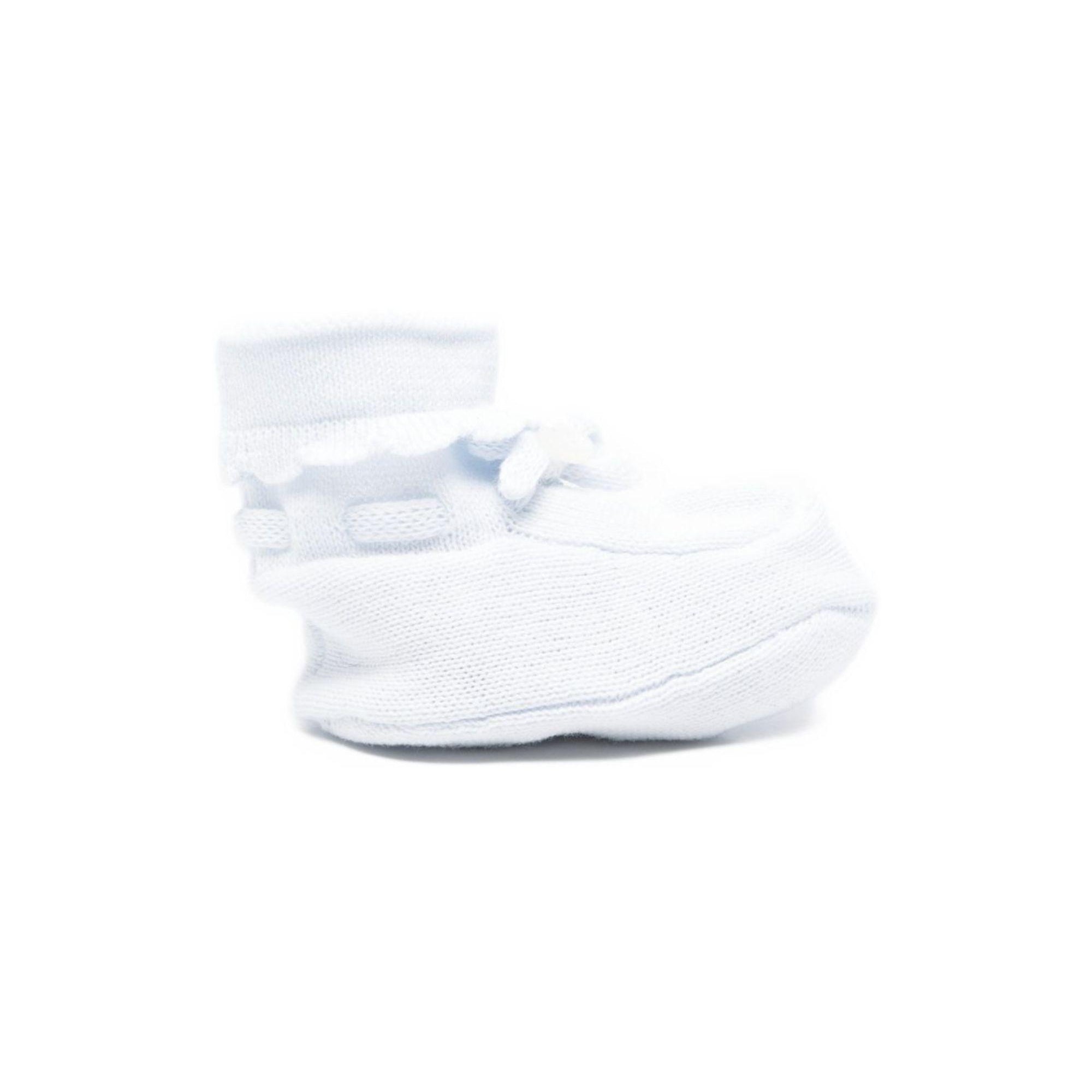 Scarpine da culla per neonata Tartine & Chocolat azzurre con ruches CC89000 41 TArtine & Chocolat KIDS